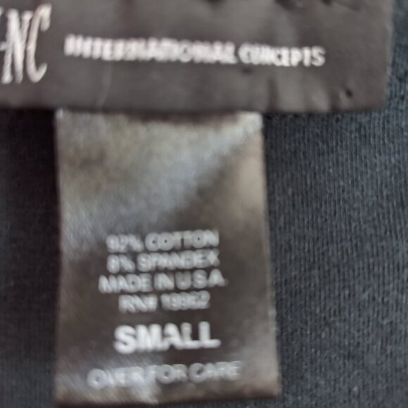 Ladies SZ S Inc Black Cotton Cropped Leggings - Picture 4 of 4